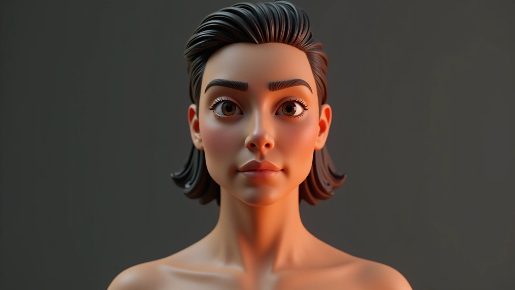 Character model showing proper edge loop topology for facial features and deformation zones highlighted in orange