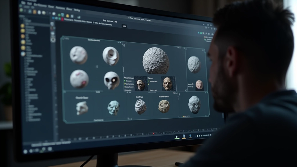Side-by-side comparison of albedo map, normal map, and roughness map on a character head showing different texture layers and their contributions to final appearance